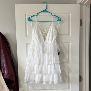 White Tiered Dress